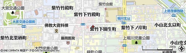 京都府京都市北区紫竹下竹殿町37周辺の地図