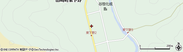 兵庫県宍粟市山崎町東下野164周辺の地図