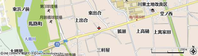 京都府亀岡市馬路町（東出合）周辺の地図