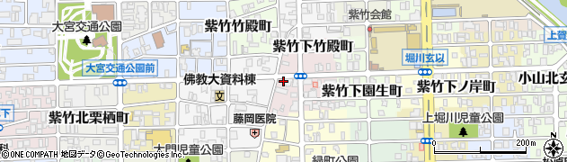 京都府京都市北区紫竹下竹殿町6周辺の地図