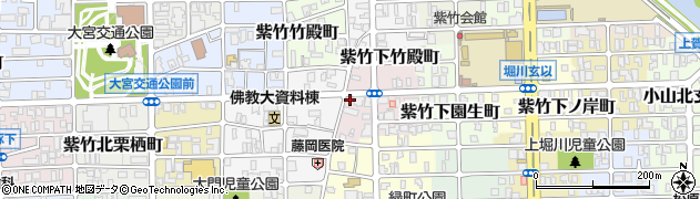 京都府京都市北区紫竹下竹殿町7周辺の地図