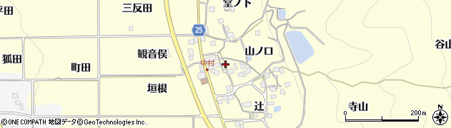 京都府亀岡市千歳町千歳山ノ口周辺の地図