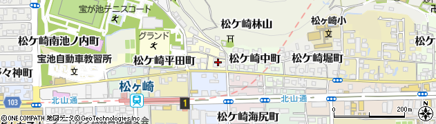 京都府京都市左京区松ケ崎西町10周辺の地図