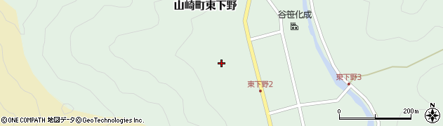 兵庫県宍粟市山崎町東下野45周辺の地図