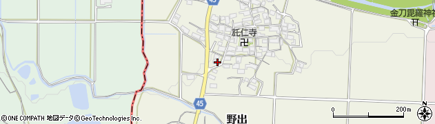 滋賀県蒲生郡日野町野出913周辺の地図