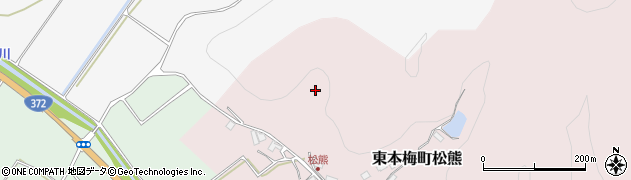 京都府亀岡市東本梅町松熊（経ケ岳）周辺の地図