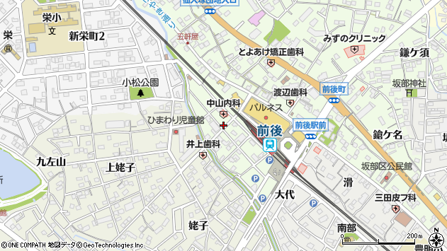 〒470-1151 愛知県豊明市前後町の地図