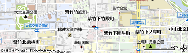 京都府京都市北区紫竹下竹殿町16周辺の地図