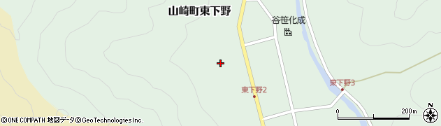 兵庫県宍粟市山崎町東下野44周辺の地図