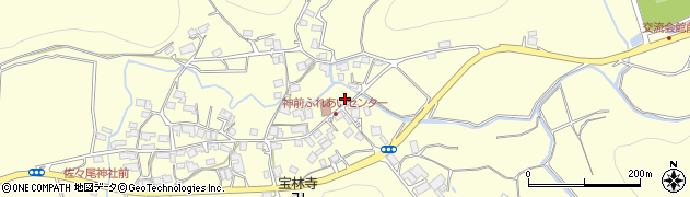 京都府亀岡市宮前町神前（上段川）周辺の地図