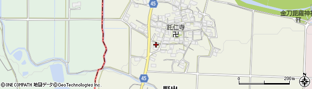 滋賀県蒲生郡日野町野出890周辺の地図