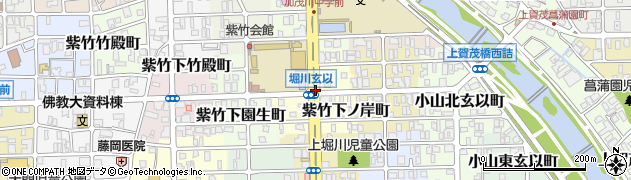 京都府京都市北区紫竹下ノ岸町周辺の地図