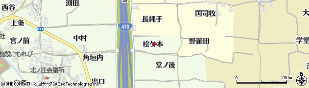 京都府亀岡市千代川町北ノ庄桧ケ本周辺の地図