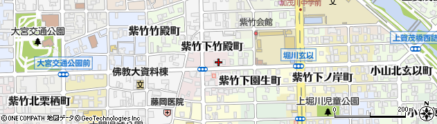 京都府京都市北区紫竹下竹殿町34周辺の地図