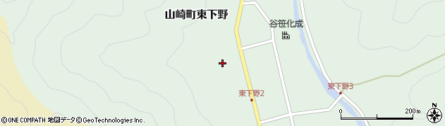 兵庫県宍粟市山崎町東下野41周辺の地図