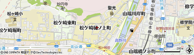 京都府京都市左京区松ケ崎樋ノ上町周辺の地図