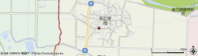 滋賀県蒲生郡日野町野出888周辺の地図