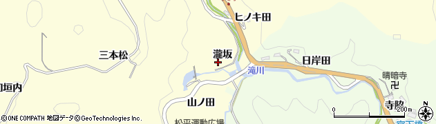 愛知県豊田市大内町瀧坂10周辺の地図