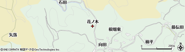 愛知県豊田市松平町（花ノ木）周辺の地図
