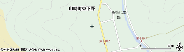 兵庫県宍粟市山崎町東下野54周辺の地図
