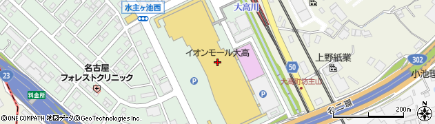 ジーユーイオンモール大高店周辺の地図