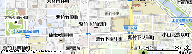京都府京都市北区紫竹下竹殿町27周辺の地図