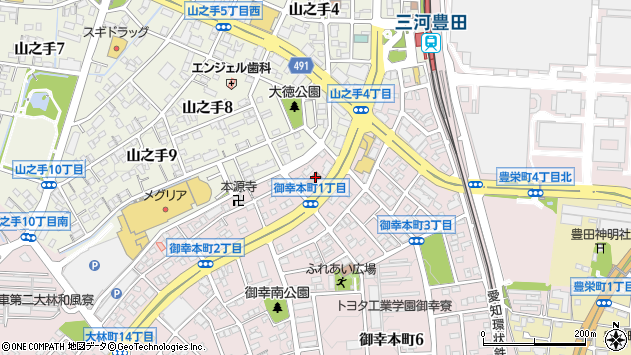 〒473-0901 愛知県豊田市御幸本町の地図