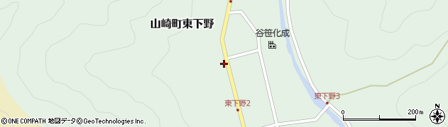 兵庫県宍粟市山崎町東下野37周辺の地図