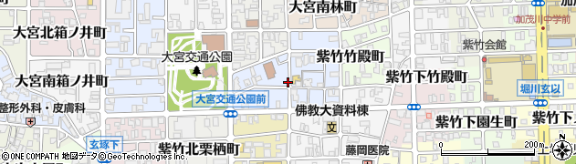 京都府京都市北区紫竹北大門町周辺の地図