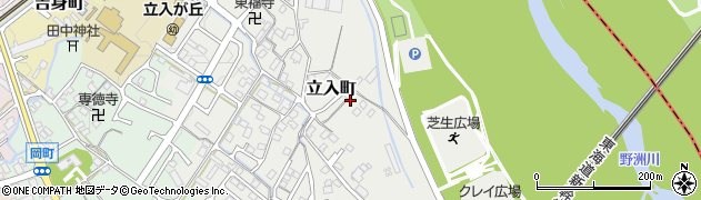 滋賀県守山市立入町周辺の地図