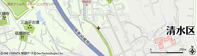 静岡県静岡市清水区草ヶ谷26周辺の地図