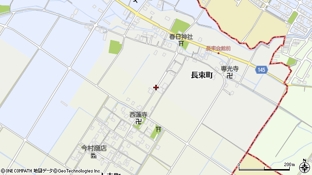 〒525-0003 滋賀県草津市長束町の地図