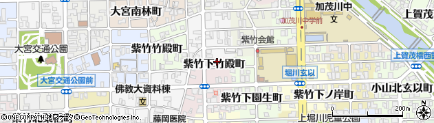 京都府京都市北区紫竹下竹殿町22周辺の地図