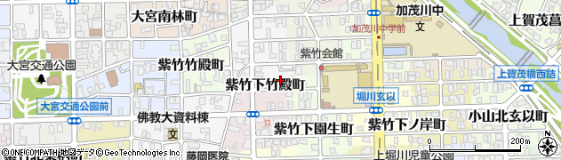 京都府京都市北区紫竹下竹殿町25周辺の地図