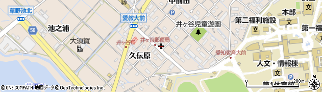 愛知県刈谷市井ケ谷町中前田84周辺の地図