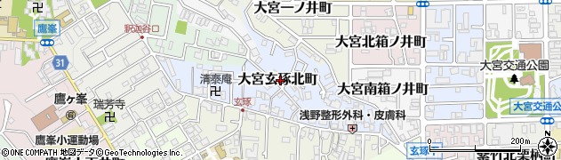 京都府京都市北区大宮玄琢北町周辺の地図