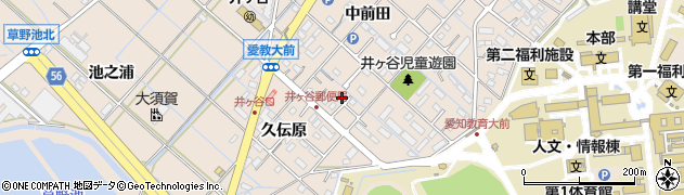 愛知県刈谷市井ケ谷町中前田83周辺の地図