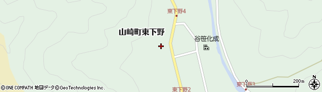 兵庫県宍粟市山崎町東下野55周辺の地図
