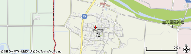 滋賀県蒲生郡日野町野出875周辺の地図