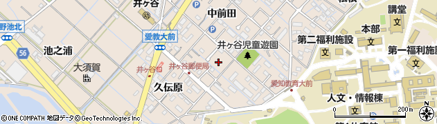 愛知県刈谷市井ケ谷町中前田80周辺の地図