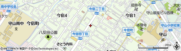 滋賀県守山市今宿周辺の地図