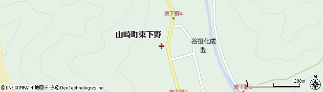 兵庫県宍粟市山崎町東下野66周辺の地図