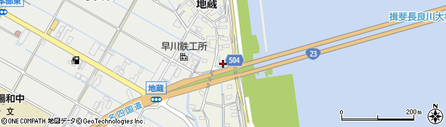 三重県桑名市地蔵221周辺の地図