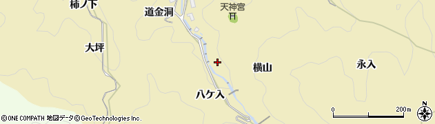 愛知県豊田市豊松町（横山）周辺の地図