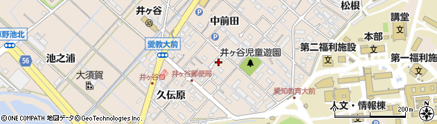 愛知県刈谷市井ケ谷町中前田79周辺の地図