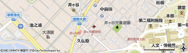 愛知県刈谷市井ケ谷町中前田89周辺の地図