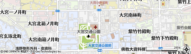 船岡東通周辺の地図