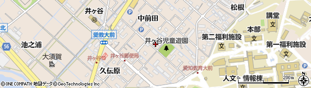 愛知県刈谷市井ケ谷町中前田47周辺の地図