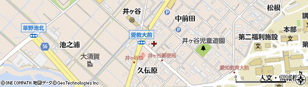 愛知県刈谷市井ケ谷町中前田93周辺の地図
