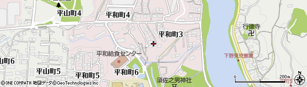 愛知県豊田市平和町周辺の地図